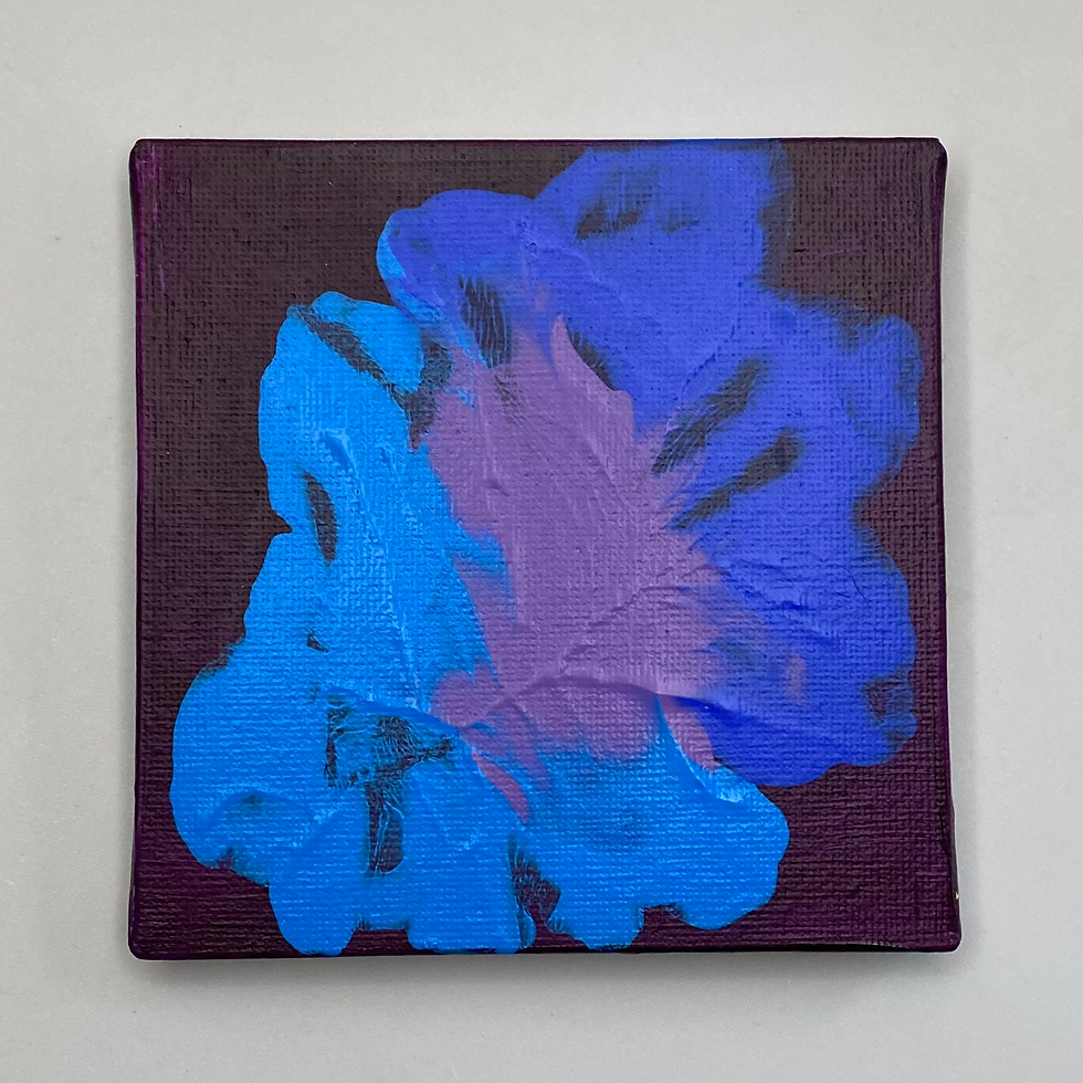 Cat Art - 4x4 Painting on Canvas #11