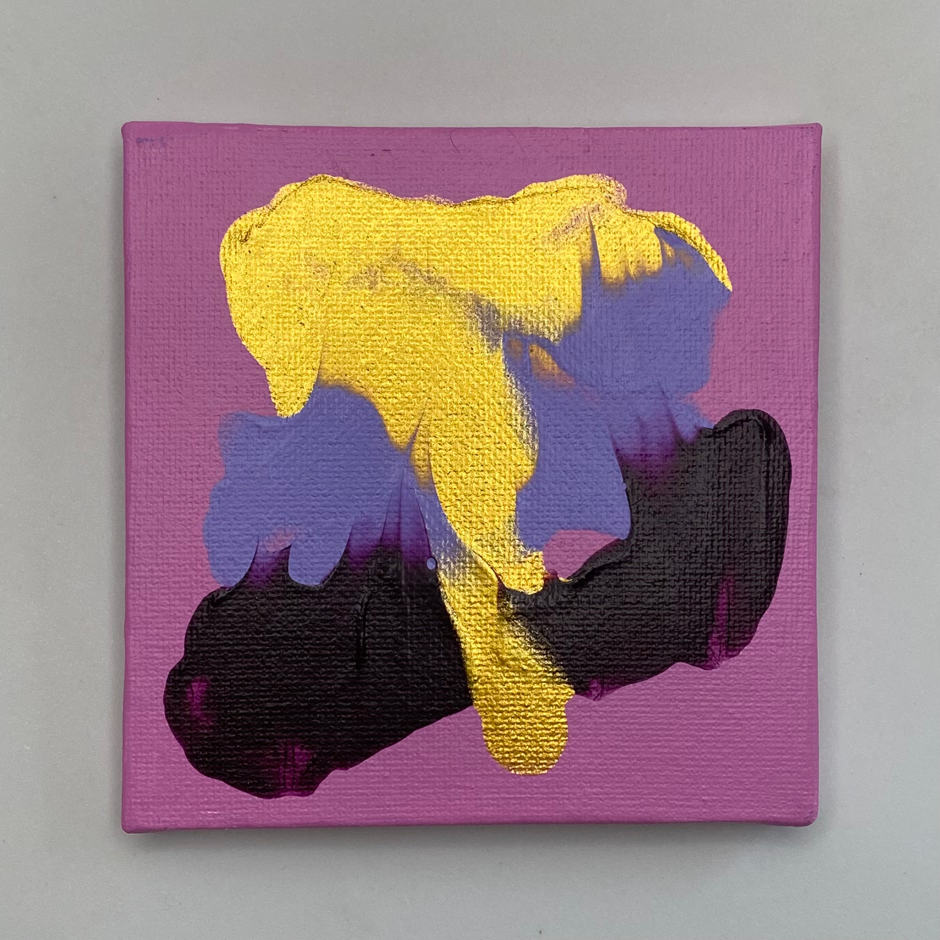 Cat Art - 4x4 Painting on Canvas #3