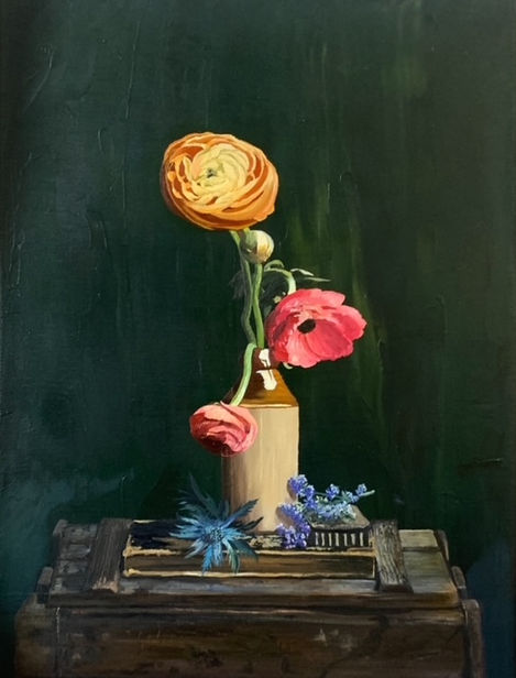 Flowers,
Oil on linen,
30x40cm,
SOLD