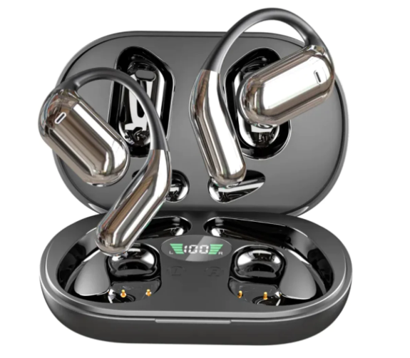 Thumbnail: Ear-Mounted Bluetooth Headset with LED Display (One Set)