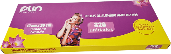 caixa de alumihair folhas de aluminio para mechas om 320 unidades atacado a melhor folha de aluminio para mechas do brasil