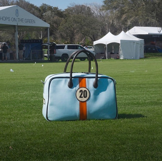 The GULF leather weekender by Walter leather bespoke