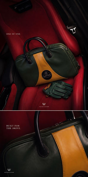 lotus emira leather briefcase 
 