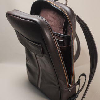 The concours pack a leather bespoke backpack by Walter leather bespoke