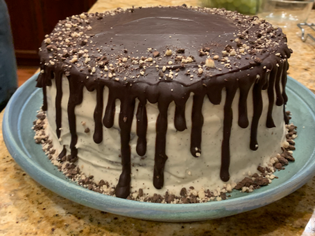 Chocolate Malt Drip Cake