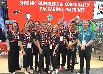 Polypack team at an industry event