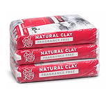 bags of cat litter bundled in shrink wrap