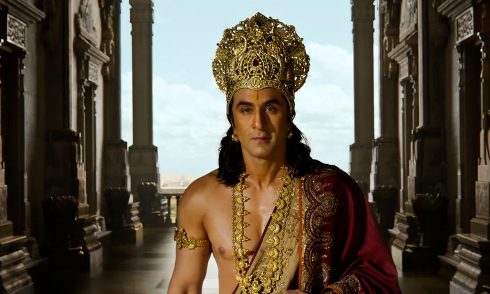 Ranbir Kapoor as Lord Rama in Ramayana.