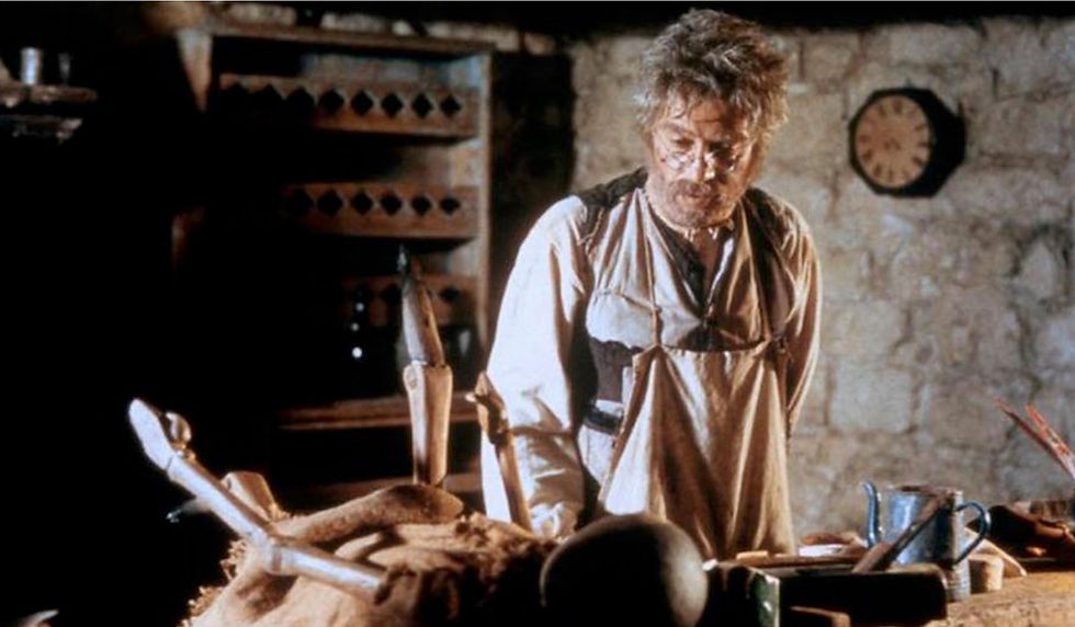 Nino Manfredi nei panni di Mastro Geppetto