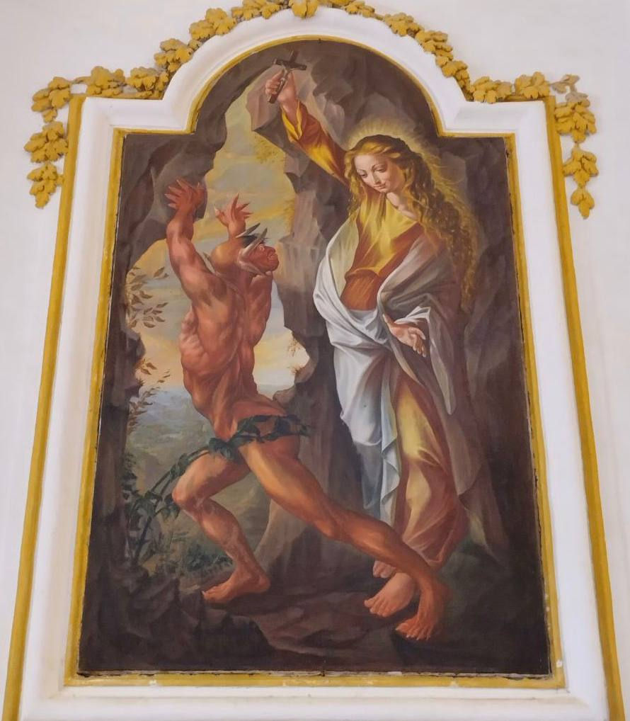 Santa Rosalia respinge il demonio - Eremo della Quisquina
