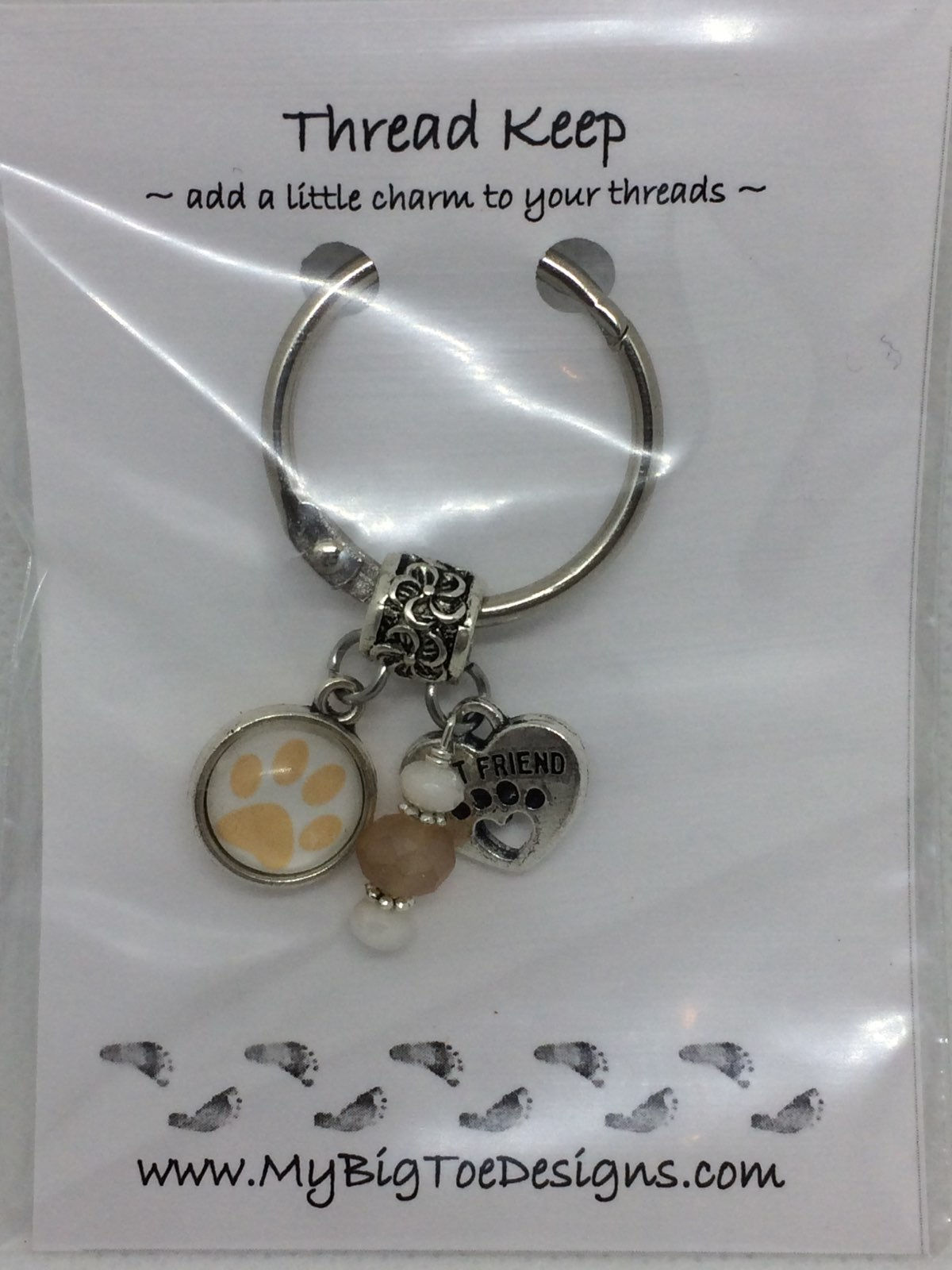 My Big Toe Designs Pawprint Thread Keep
