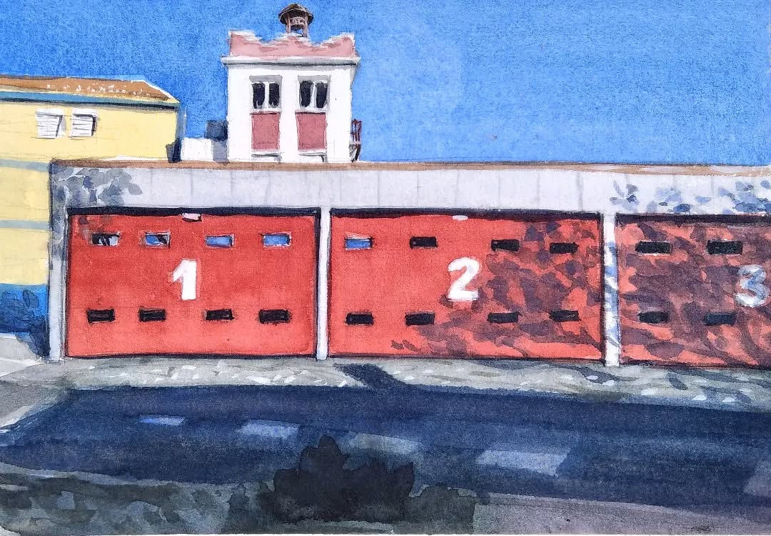 Rua dos Bombeiros à tarde