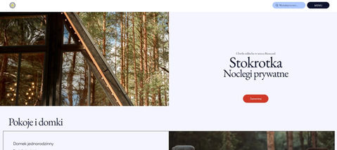 Projekt strony www dla uroczego pensjonatu