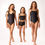 Thumbnail: Three girls model black swimsuits