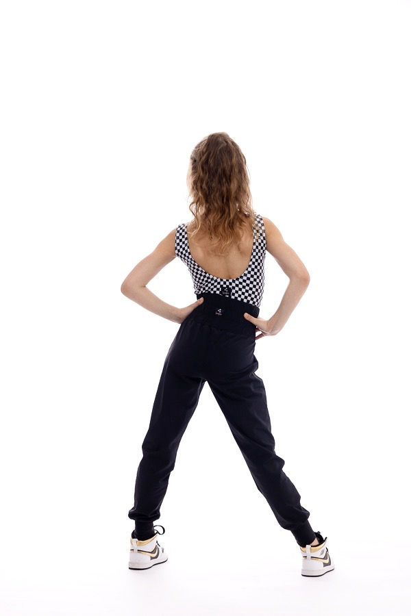 Thumbnail: Girl in black and white checkered dance outfit