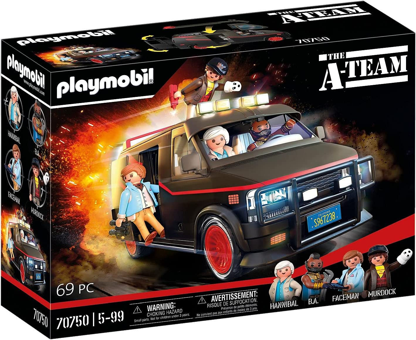 PLAYMOBIL 70750 La furgoneta del Equipo A, Dise�o ic�nico