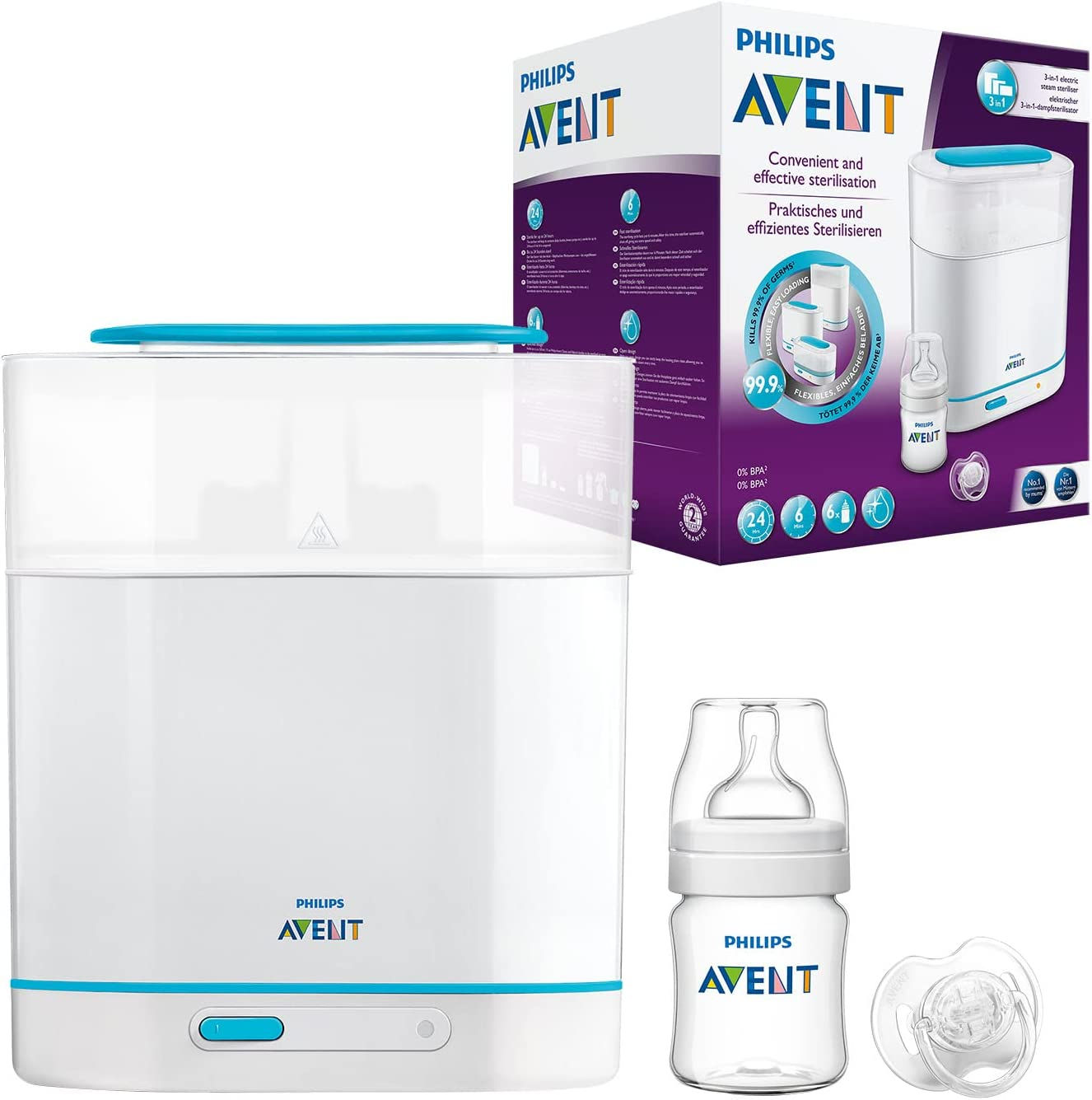 Philips Avent SCF285/02 Esterilizador a Vapor El�ctri 3 en 1