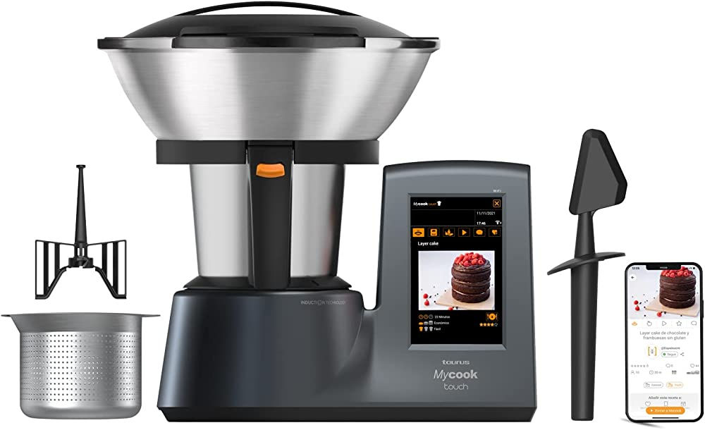 Taurus Mycook Touch Robot de Cocina, wifi, 1600 W,