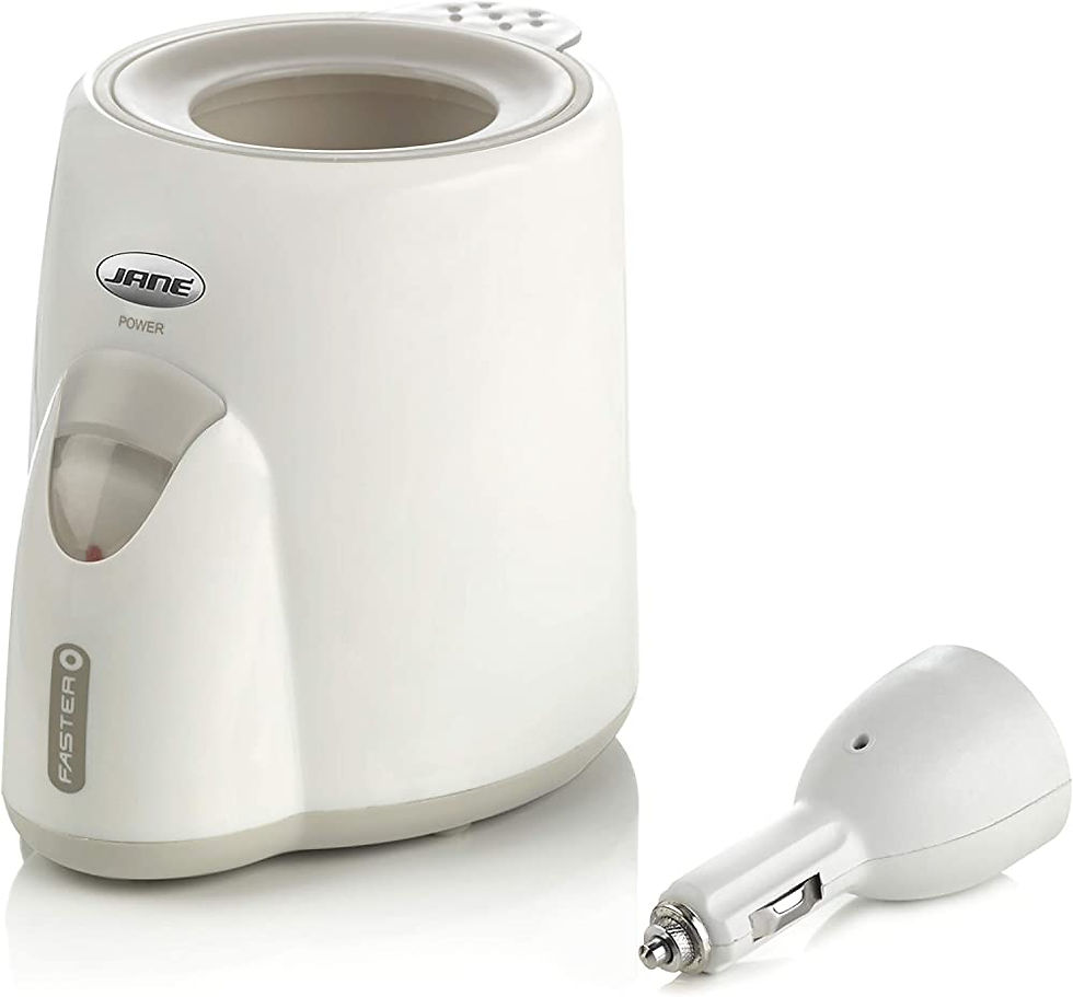 Jan� Calientabiberon Ultrar�pido para Casa y Autom�vil,