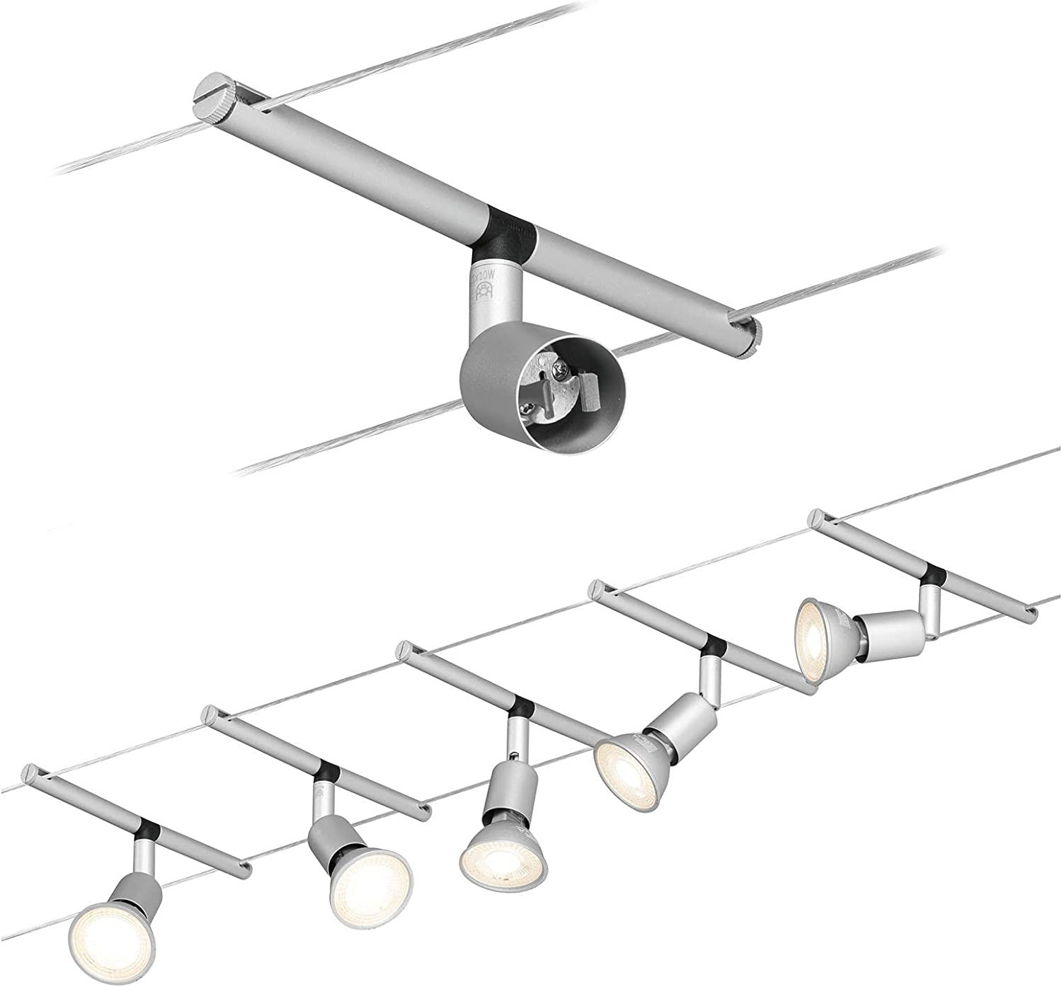 Paulmann Leuchten l�mpara de techo o pared, metal, GU5.3