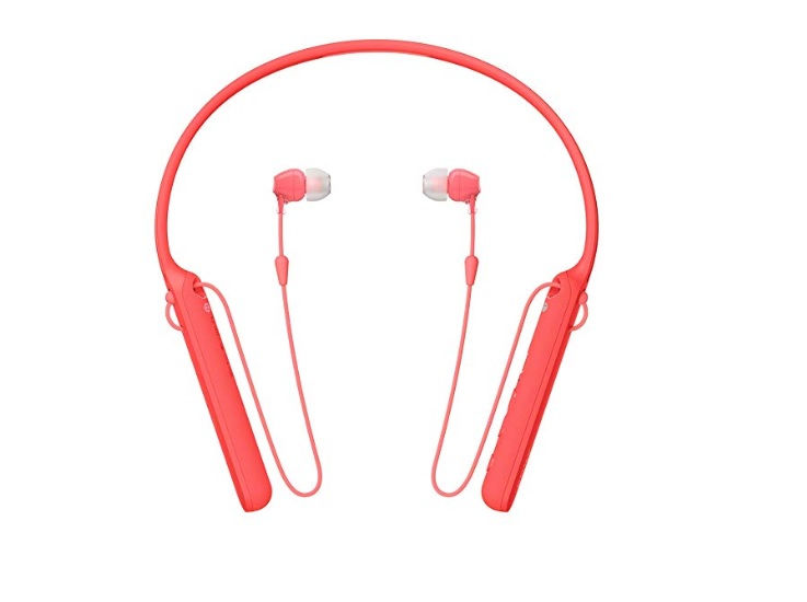 Sony WIC400 - Auriculares Neckband inalámbricos (Cable retráctil, Bluetooth, vib