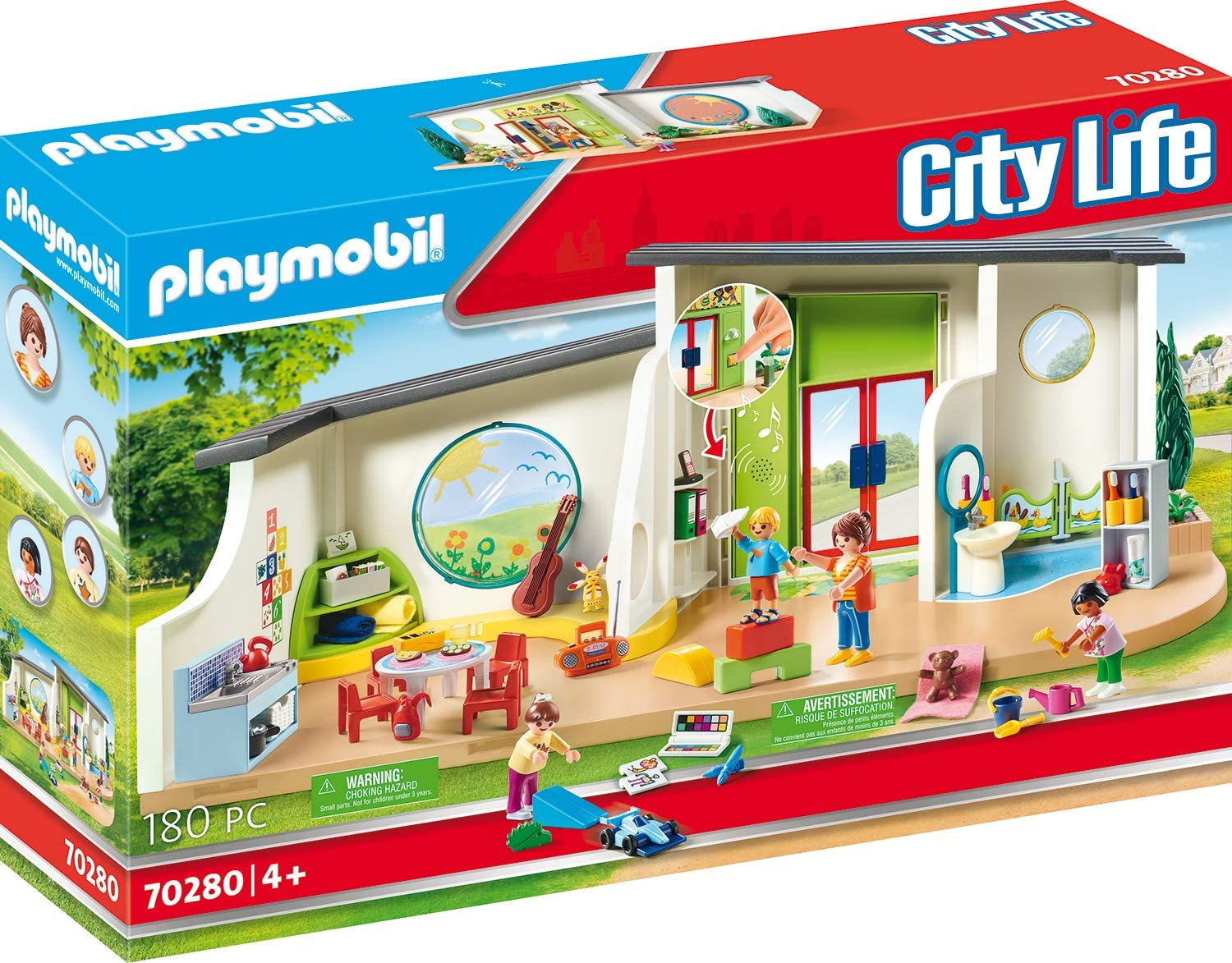 PLAYMOBIL City Life 70280 Guarder�a Arco�ris con luz y sonid