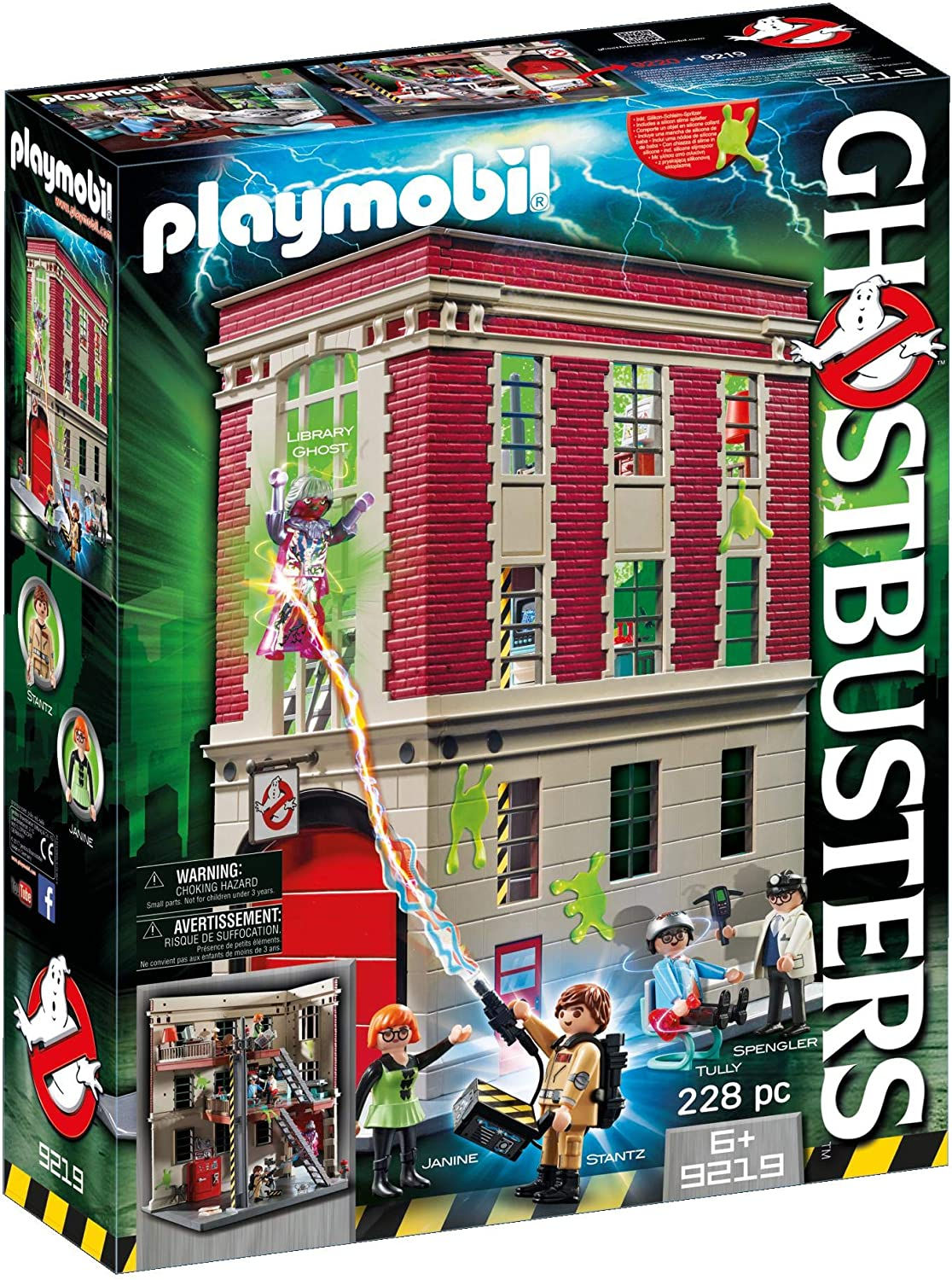 Playmobil Ghostbusters 9219 Cuartel Parque de Bomberos