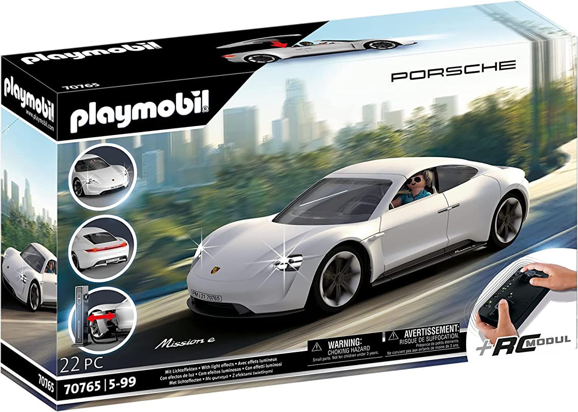 PLAYMOBIL Porsche 70765 Porsche Mission E, Con mando a dista