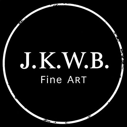A black circle with white trim and white letters saying J.K.W.B.jpg
