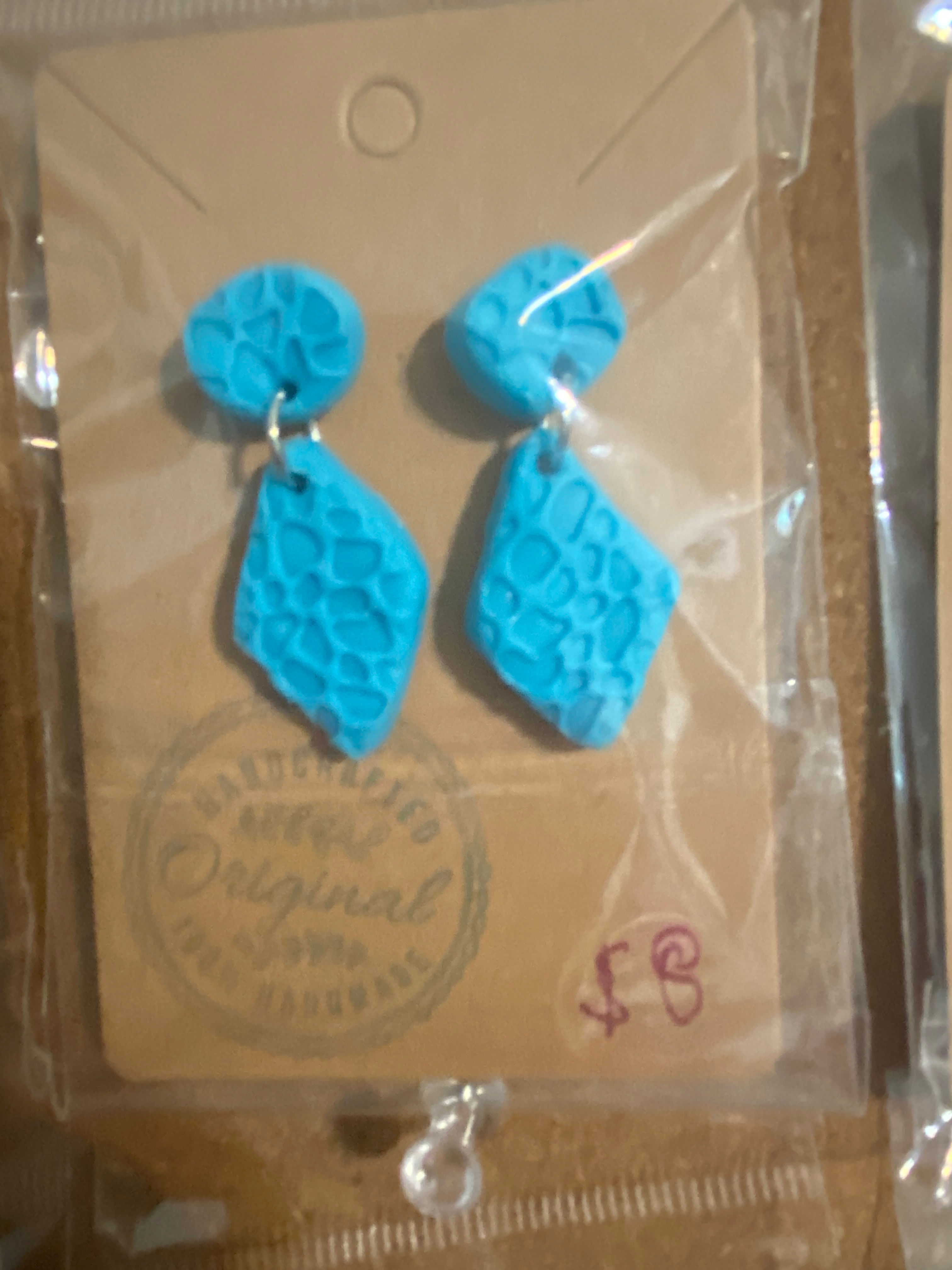 blue dimond earrings