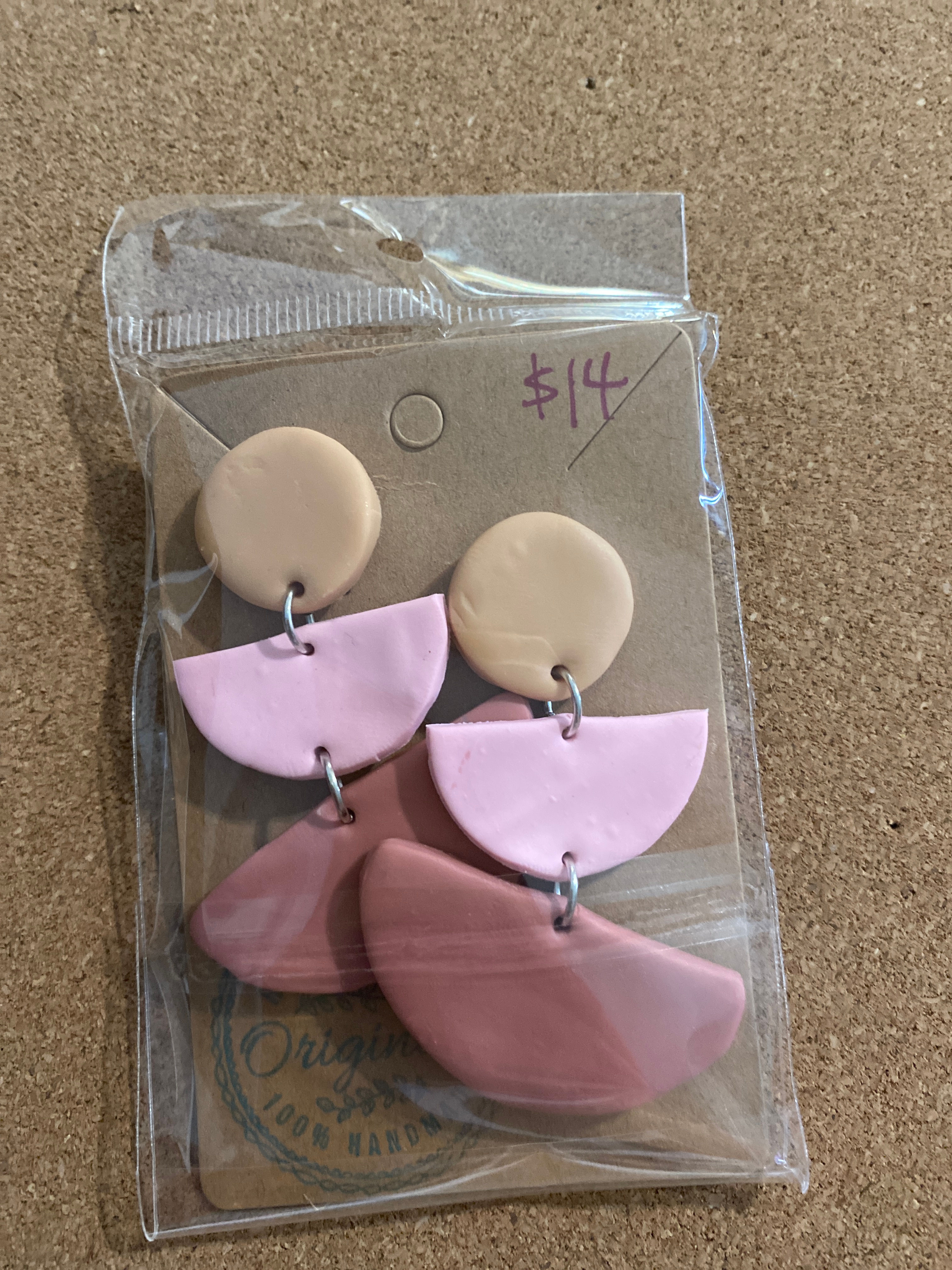 pretty pink earrings