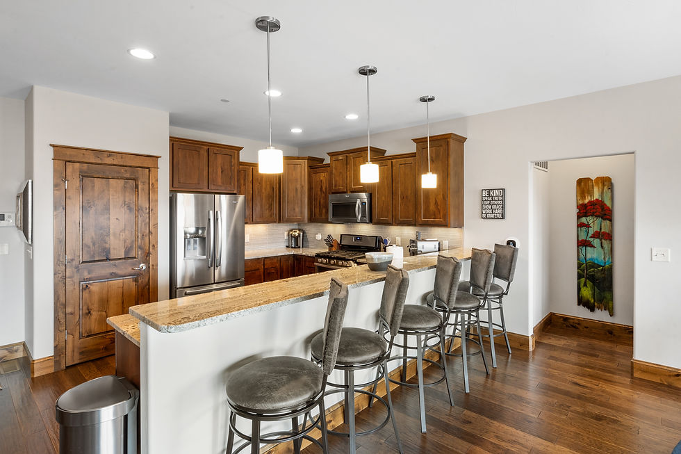 Dine in or make your own meals in our fully stocked kitchen