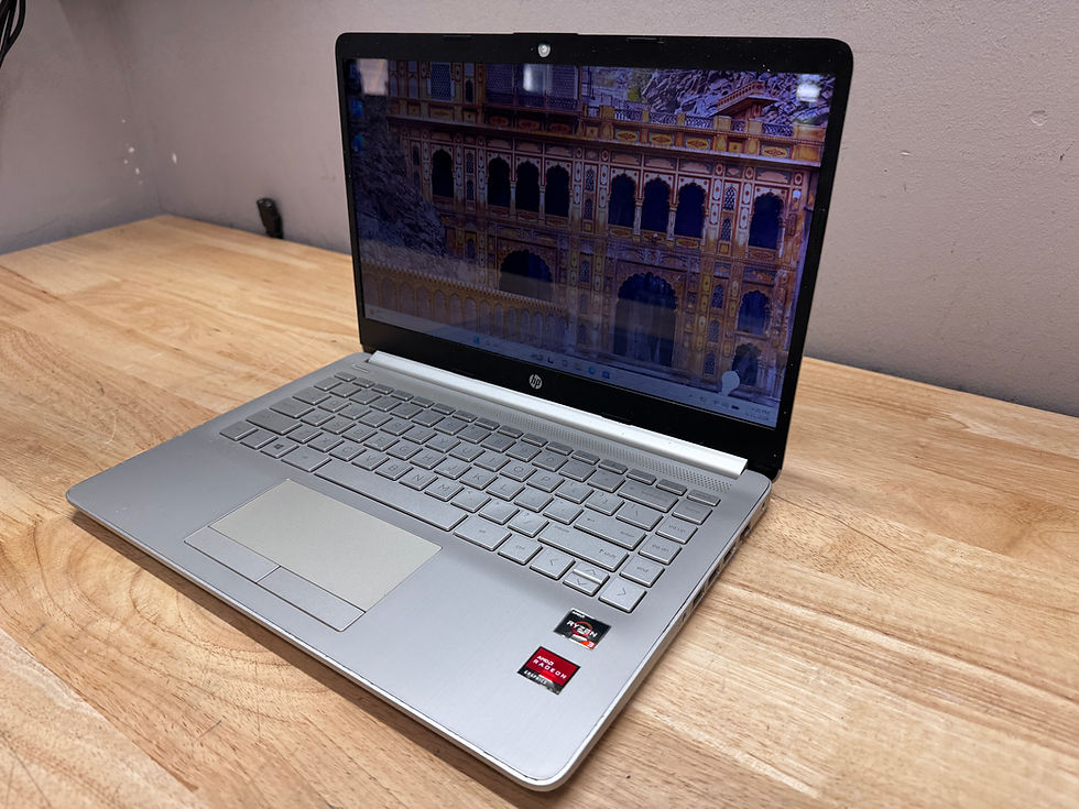 Thumbnail: HP 14-DQ1025WM 14" Laptop AMD Ryzen 3, 128GB SSD, 8GB RAM, W11