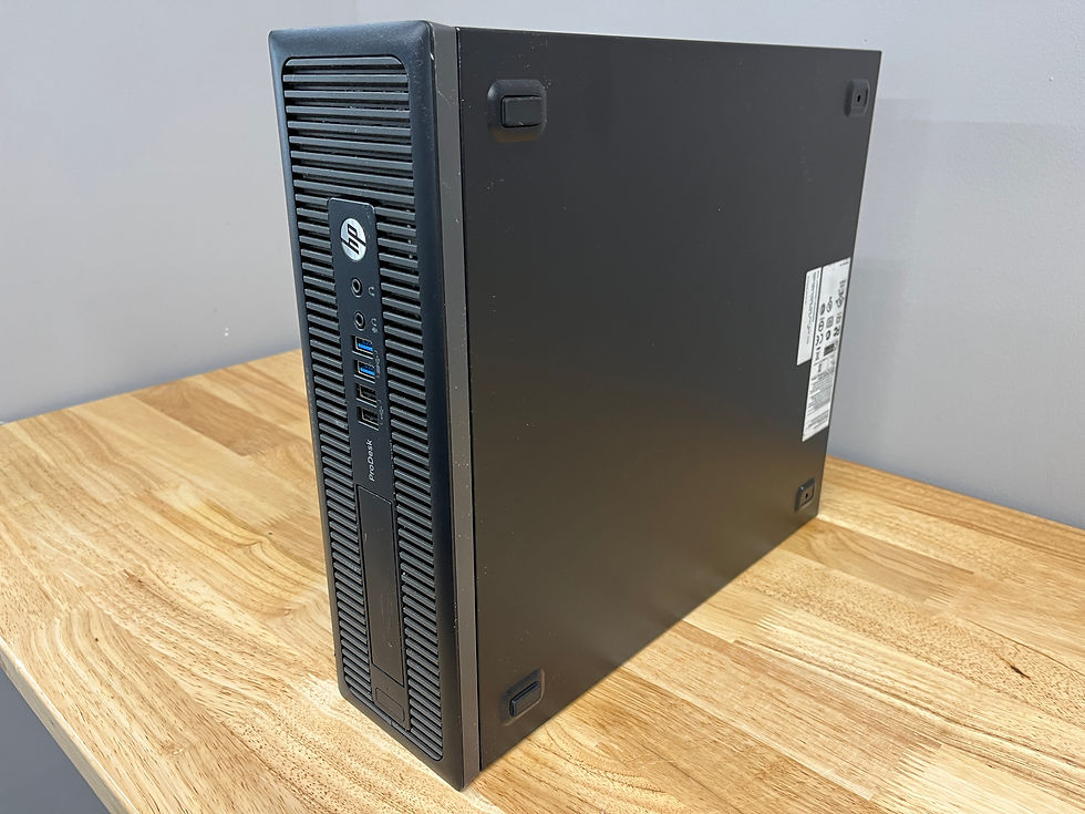 Thumbnail: HP ProDesk 400 G1 SFF Desktop Computer Intel Core i3, 128GB SSD, 8GB RAM, W11