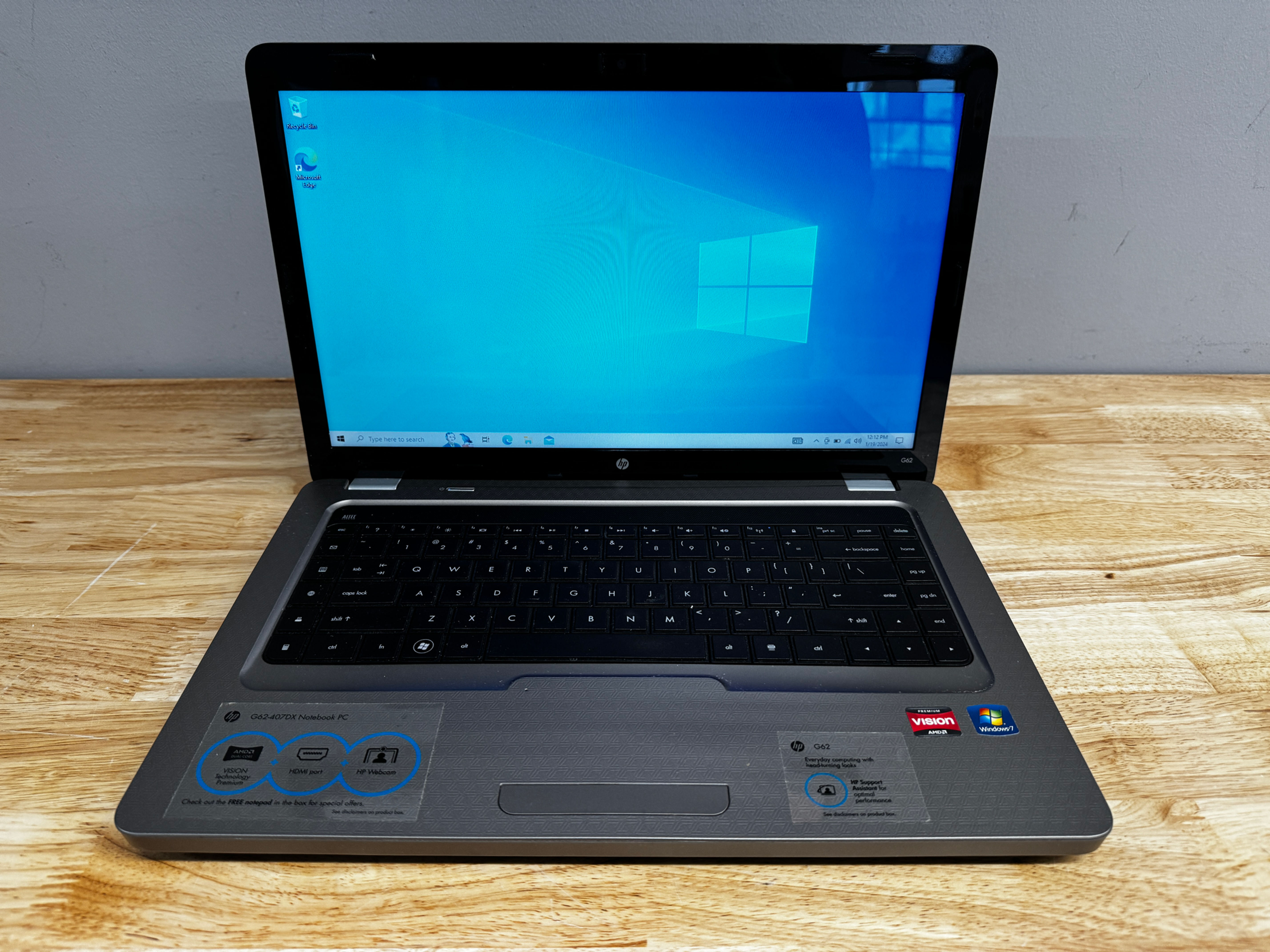 HP Pavilion G62 15.6" Laptop Intel Core i3, 320GB HDD, 4GB RAM, W10