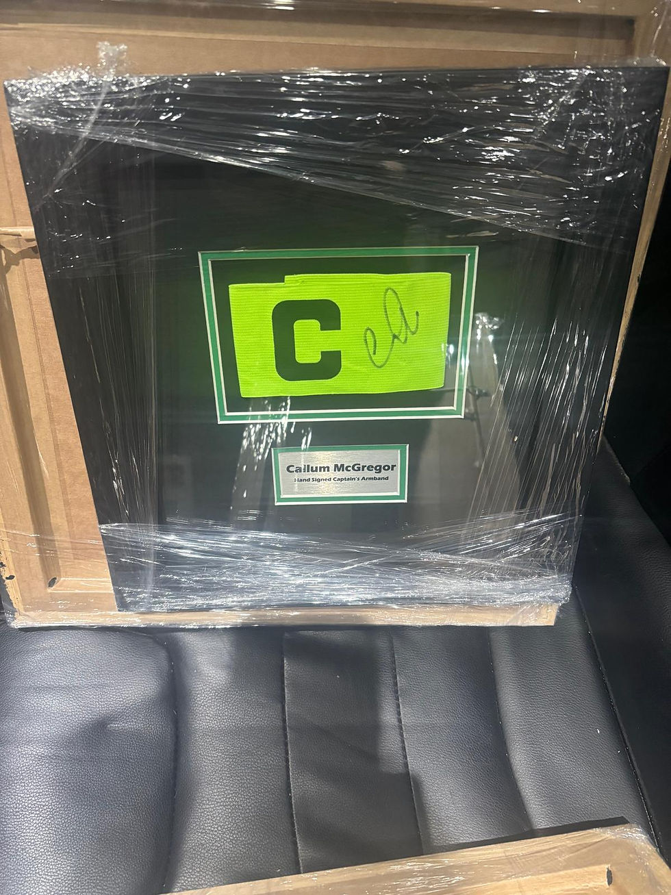 Signed Callum McGregor Celtic Captains Armband Display 2