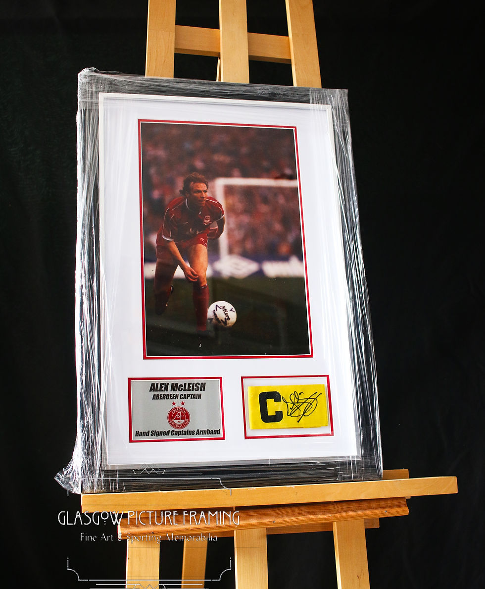 Signed Alex McLeish Aberdeen Captains Armband