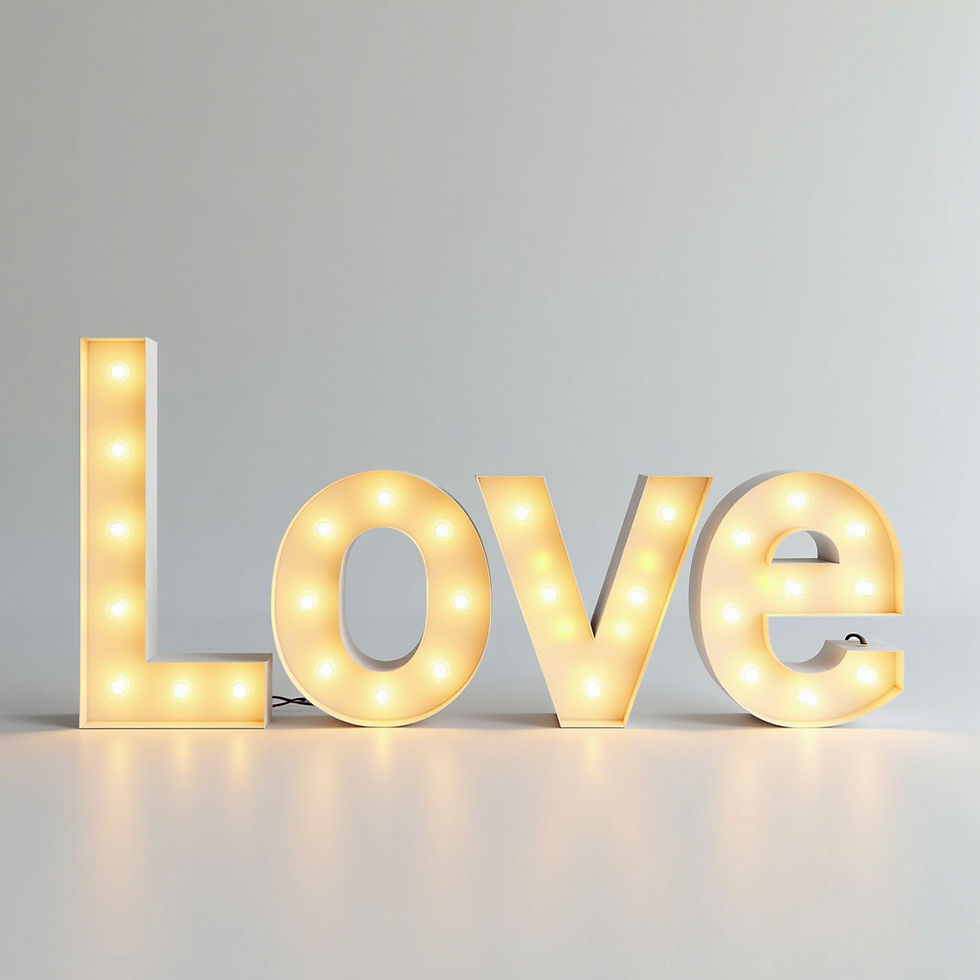 Illuminated Marquee 'Love'