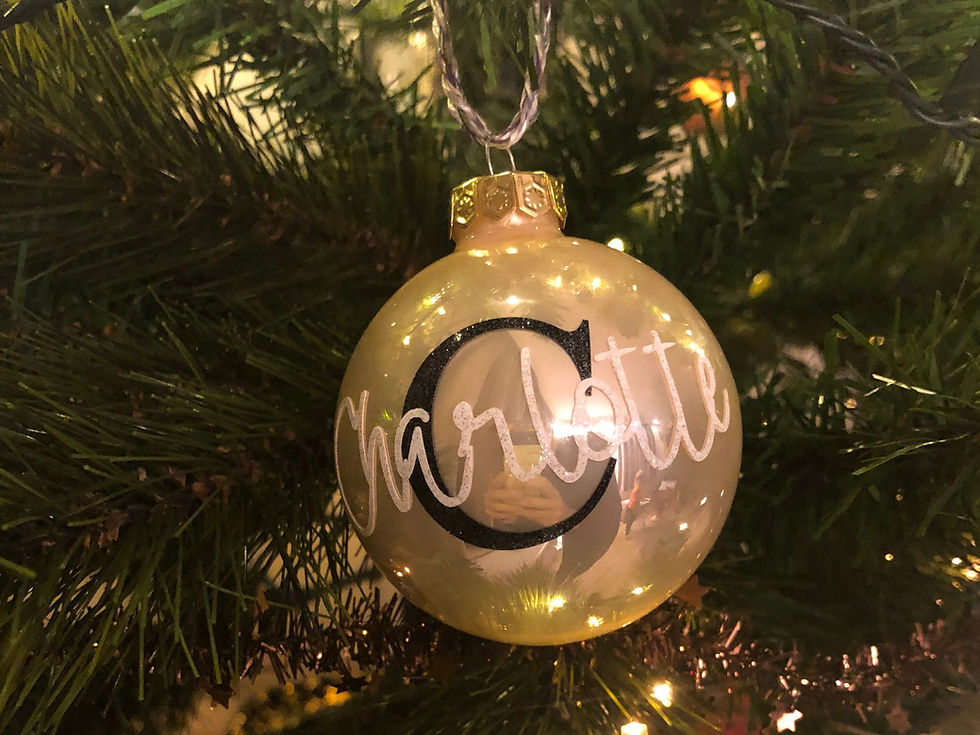Thumbnail: BEDRUKKING Kerstballen - Hoofdletter + Naam
