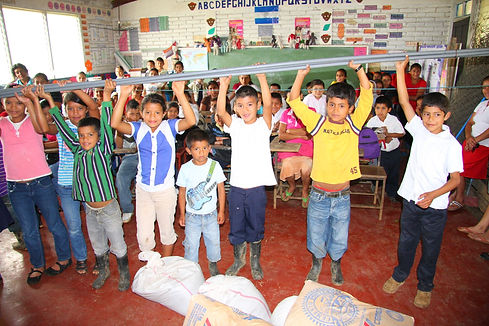Water piping and other materials for school.JPG