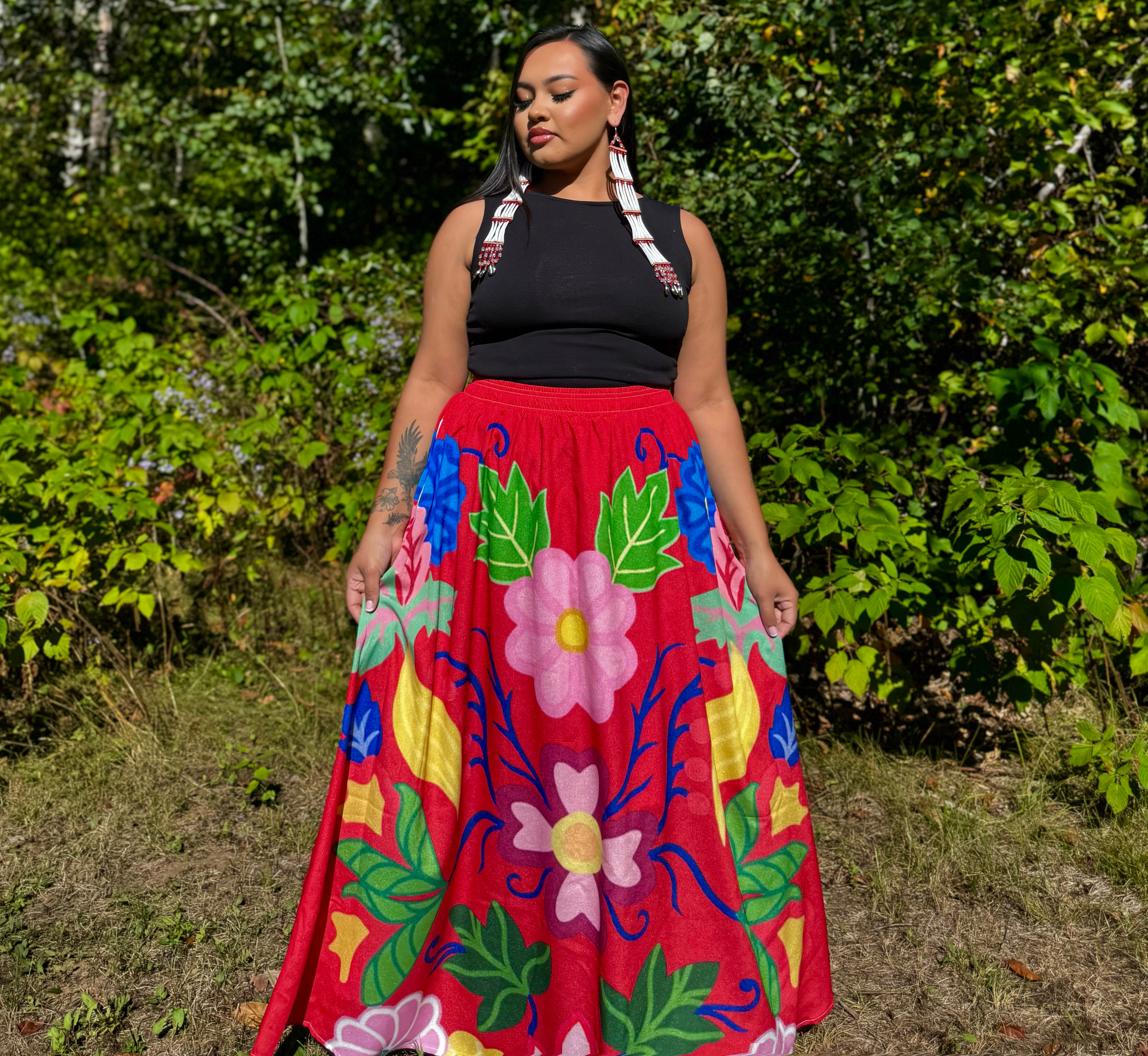 Blossom Maxi Chiffon Skirt