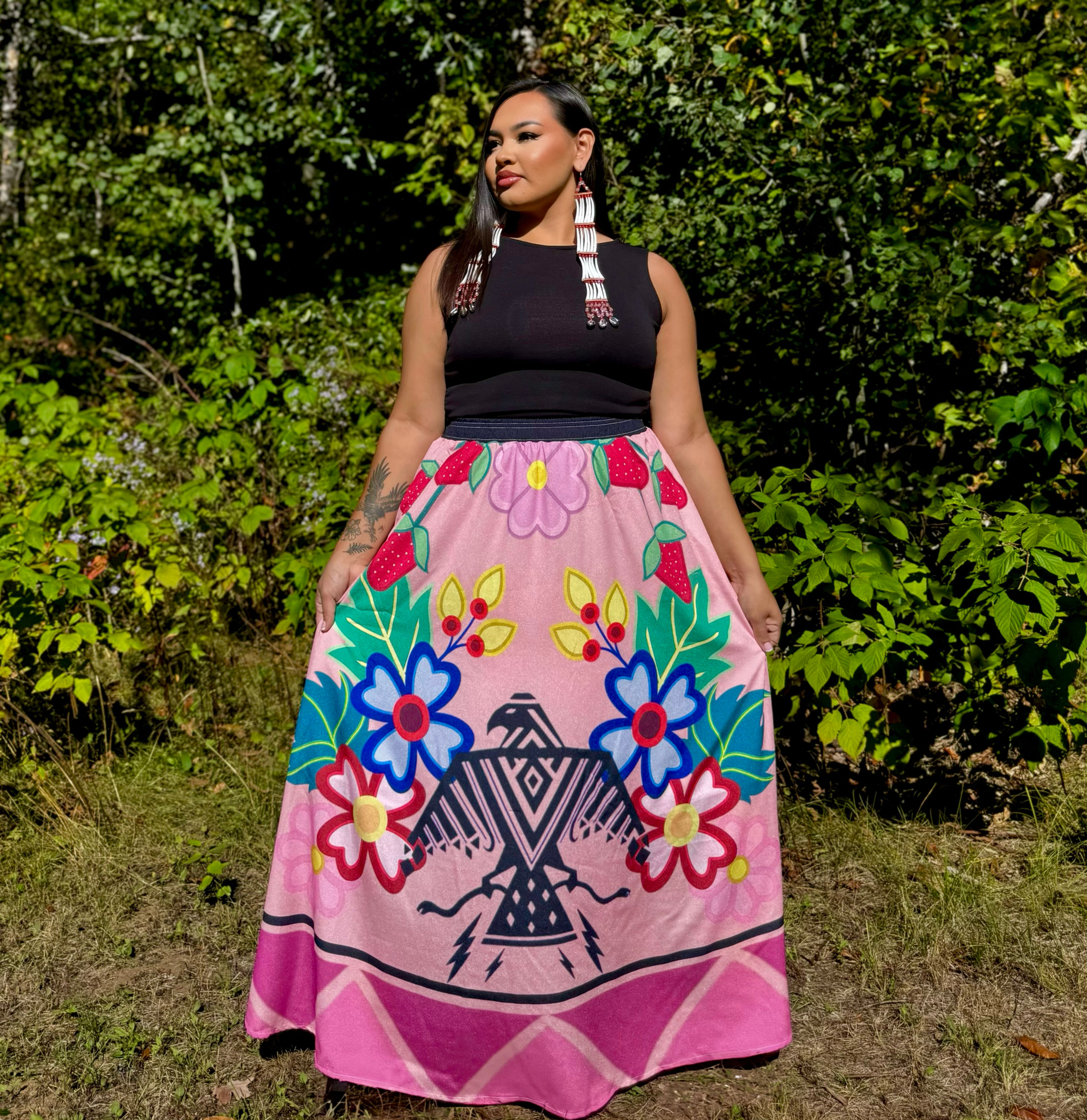 Thunderbird Maxi Chiffon Skirt