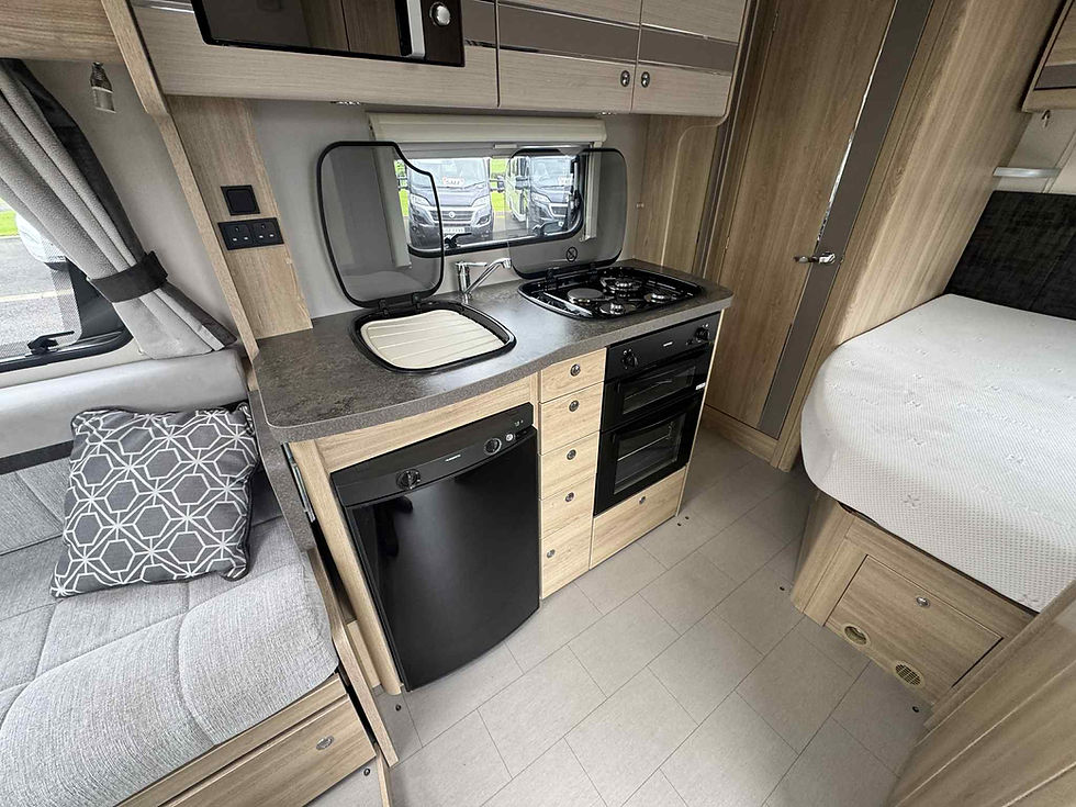 Thumbnail: 2019 ELDDIS 155 EXCLUSIVE 4 BERTH FIXED BED MOTORHOME WITH ONLY 18K MILES.