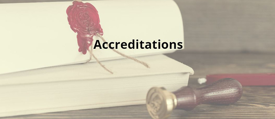 Accreditations seal banner image