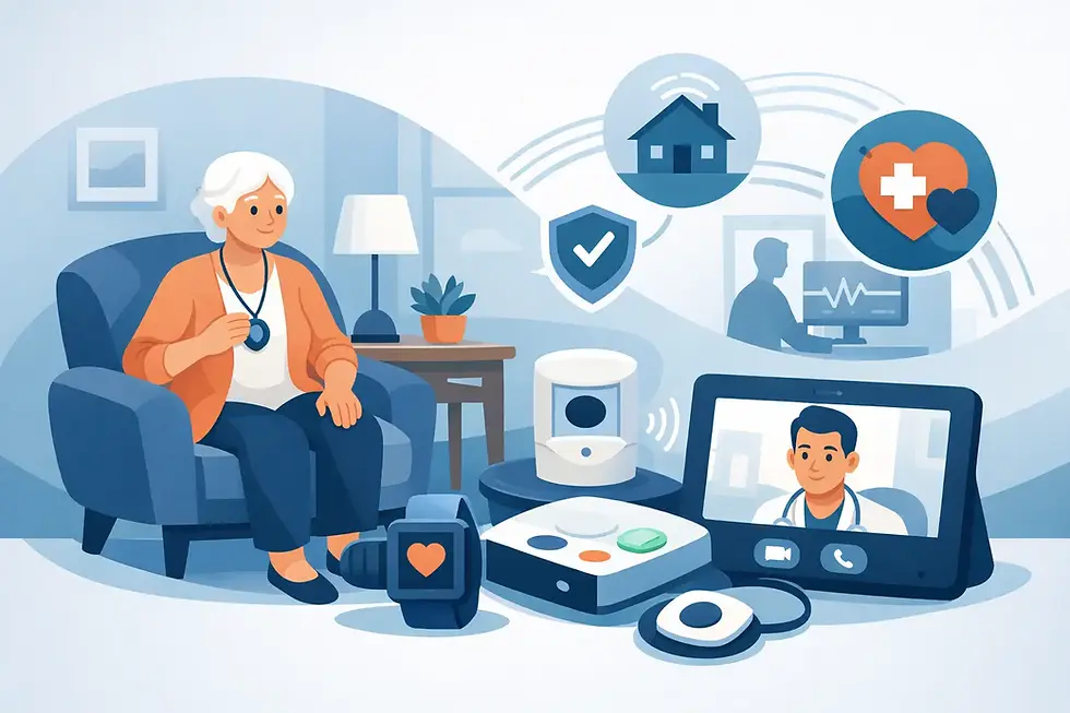 Telecare Equipment for Safer Independent Living