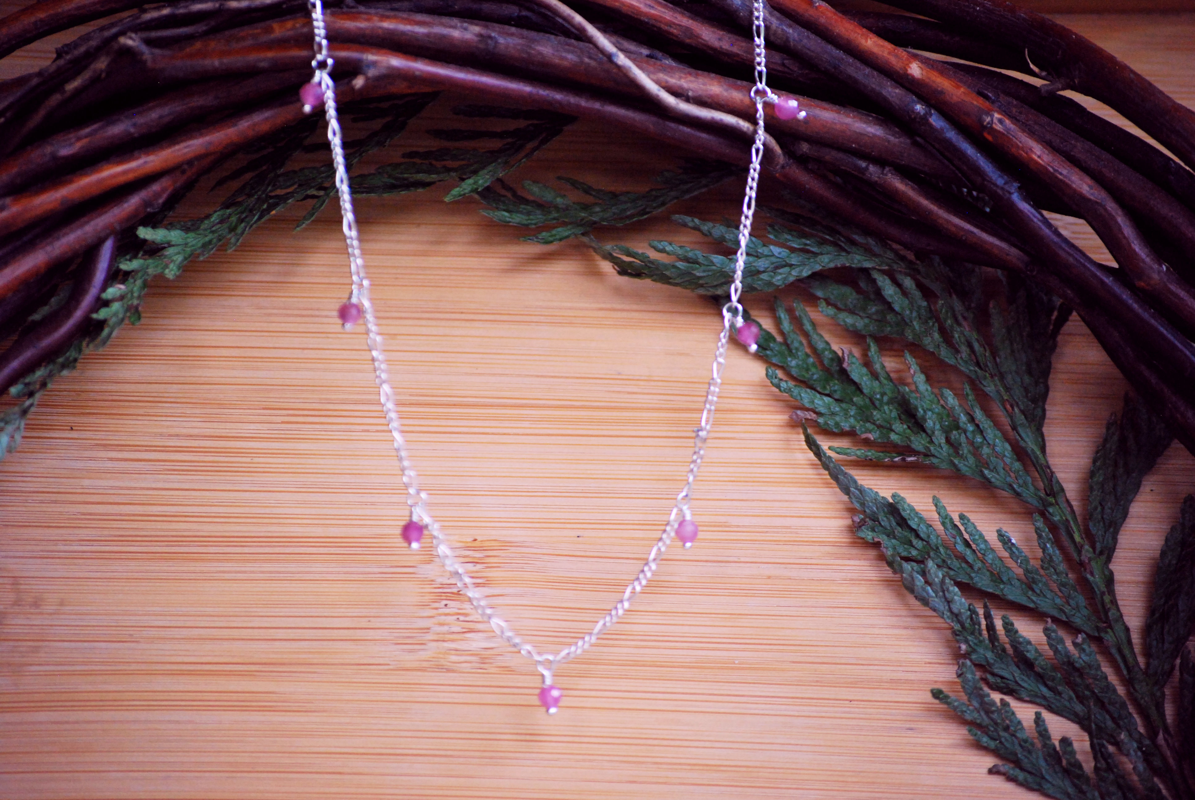 Pink Tourmaline Starlight Necklace