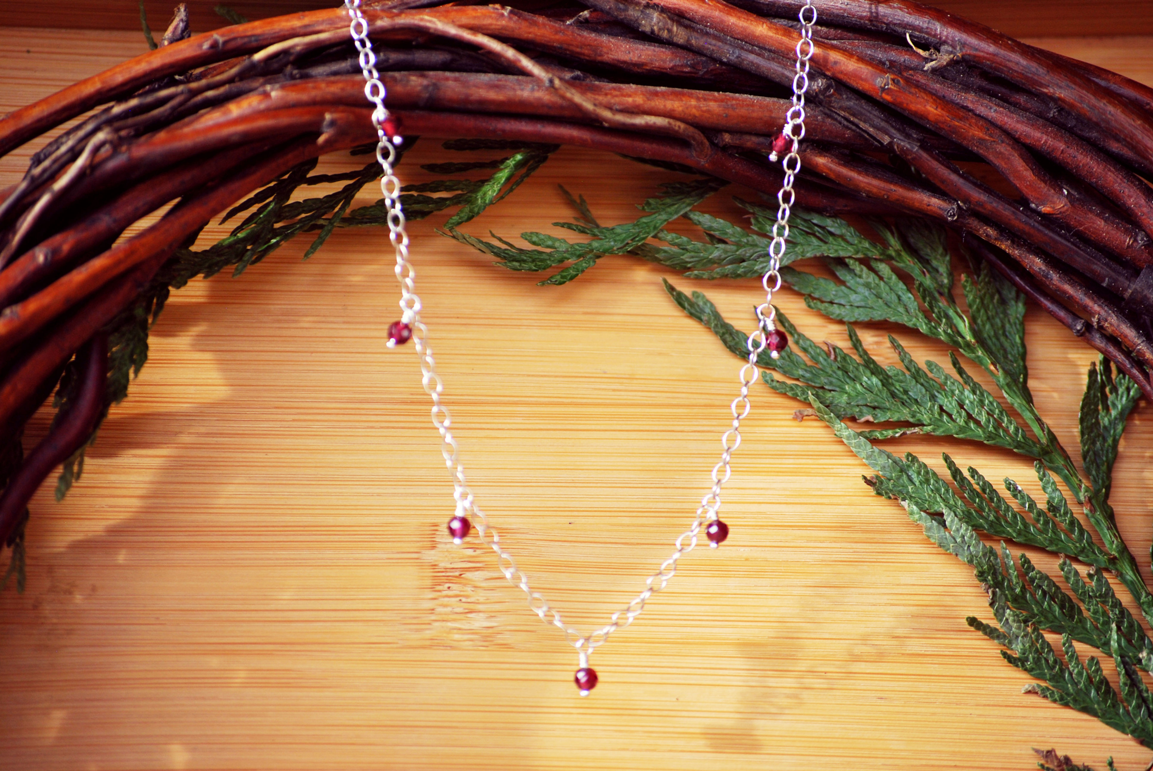 Garnet Starlight Necklace