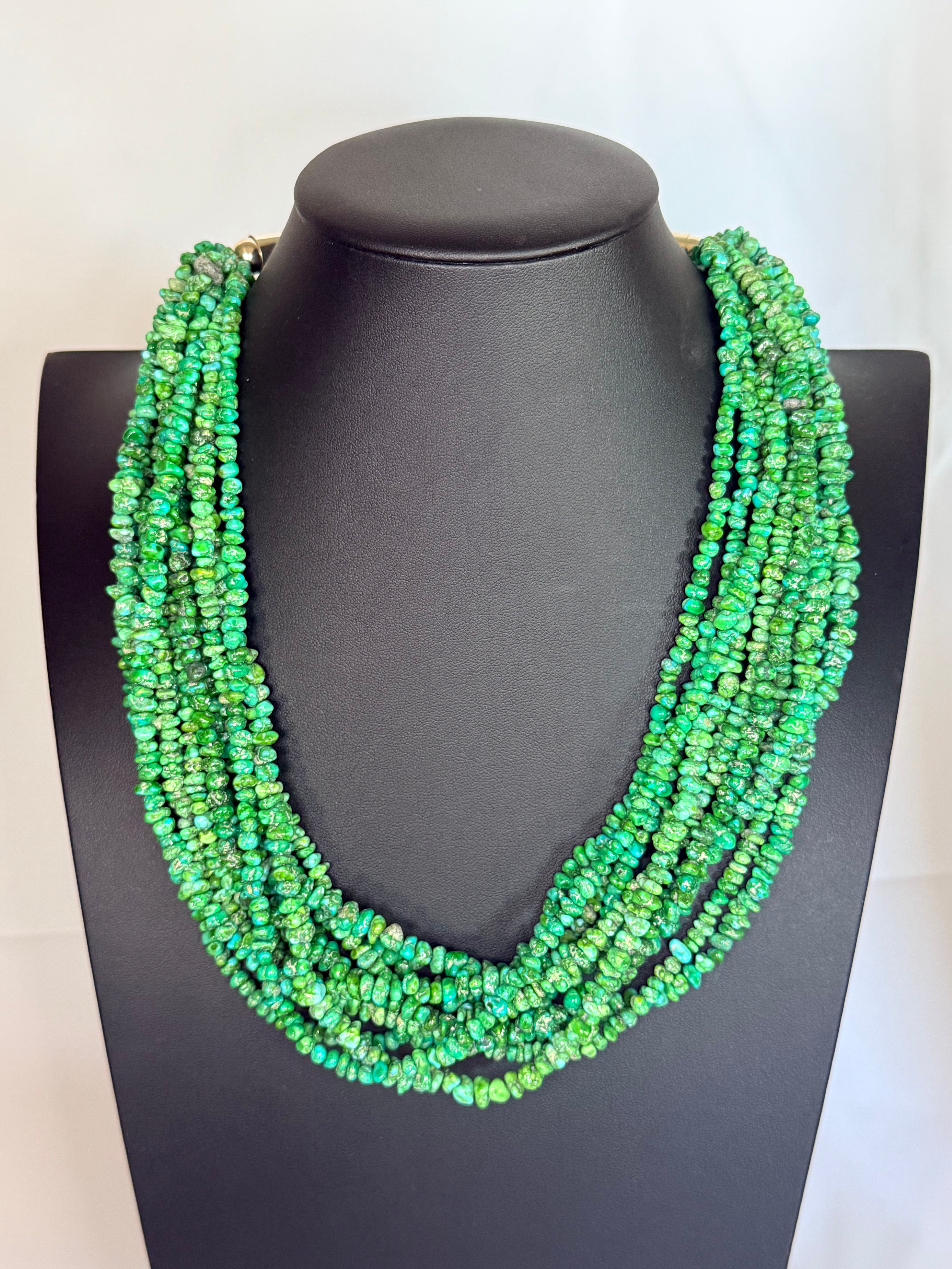 Multi-Strand Sonora Gold Turquoise Necklace