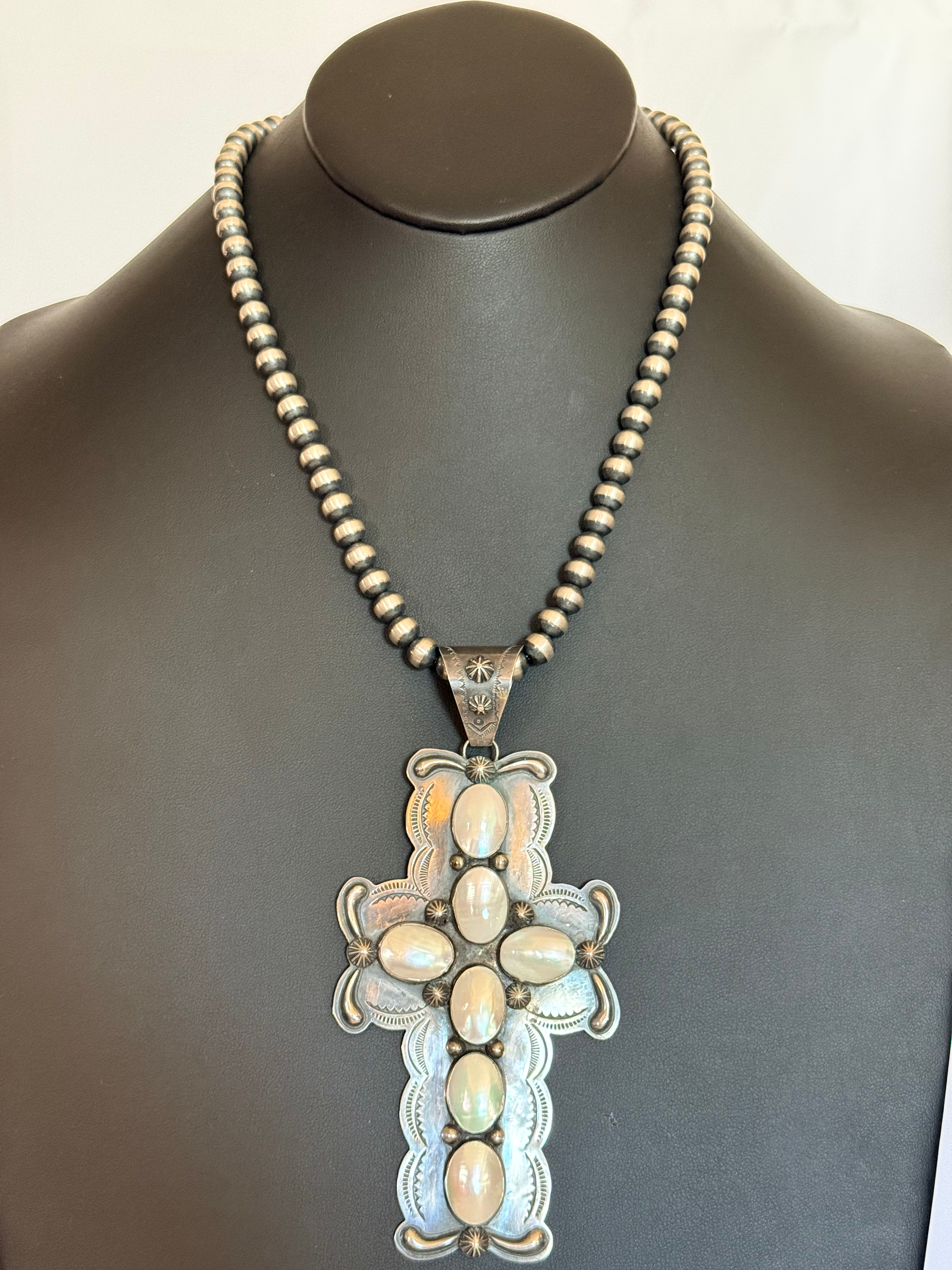 Mother of Pearl Cross Pendant