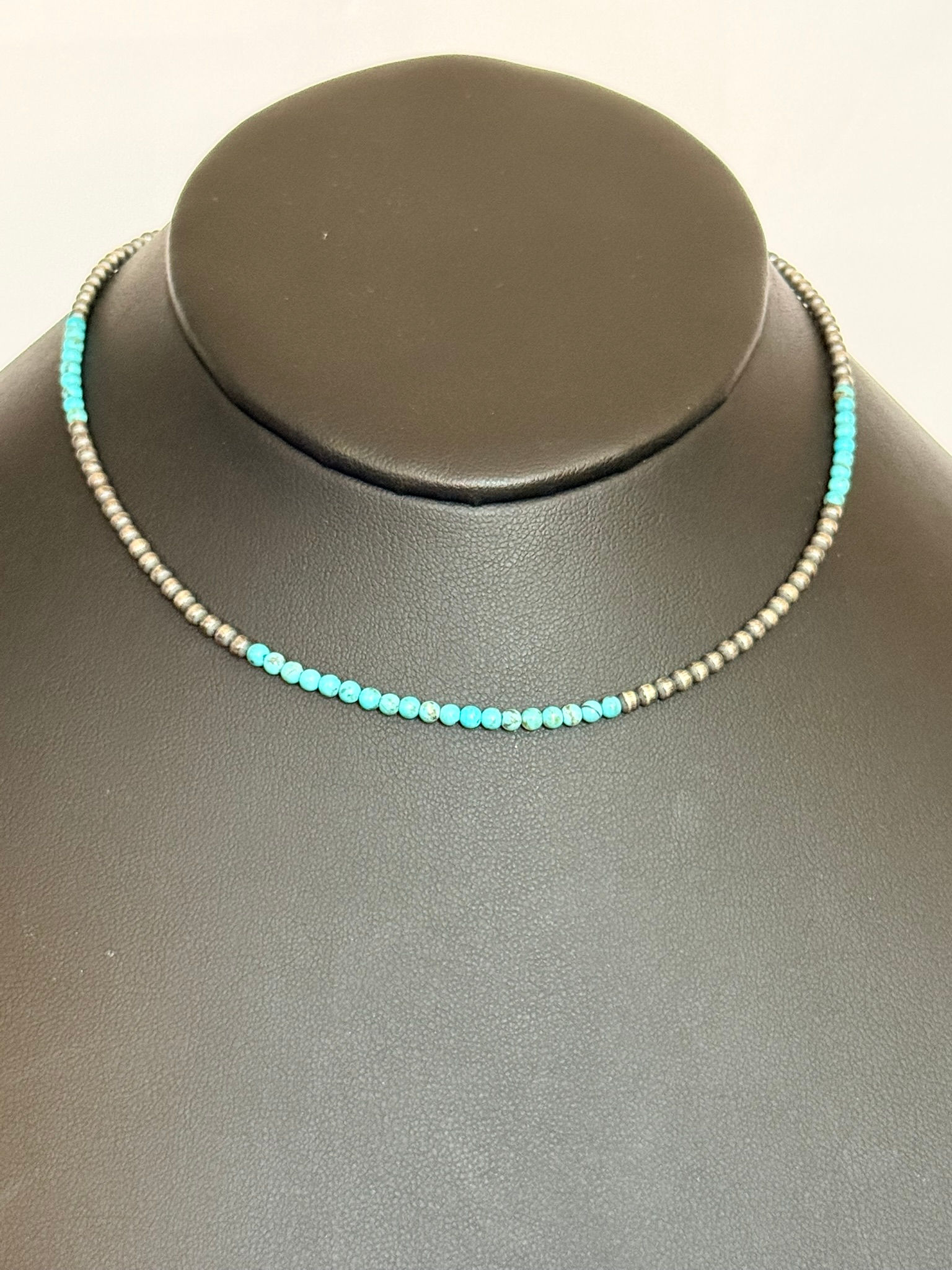 Sterling & Turquoise Choker Necklace